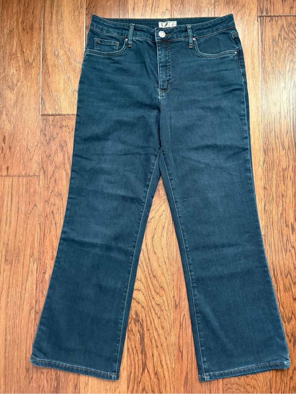 Kut from the Kloth Dark Blue High Rise Kelsey Fab Ab Ankle Flare size 10